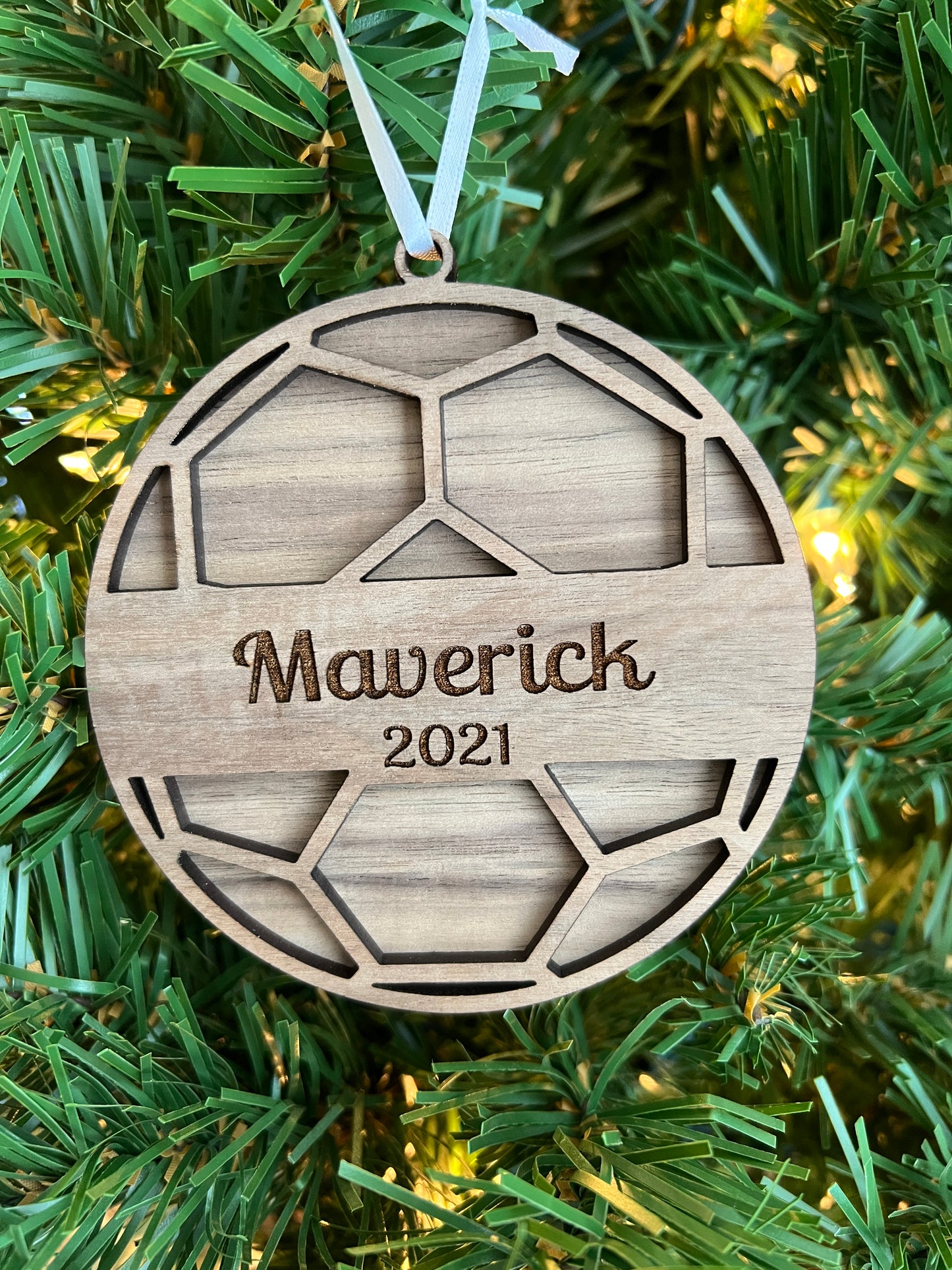 Personalized Soccer Ornament