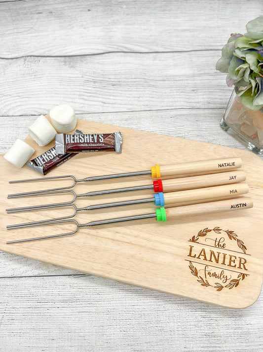 Personalized S'more Sticks / Fondue Skewers