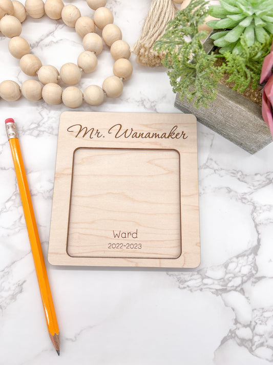 Personalized Post It Note Holder / Teacher Appreciation Gift