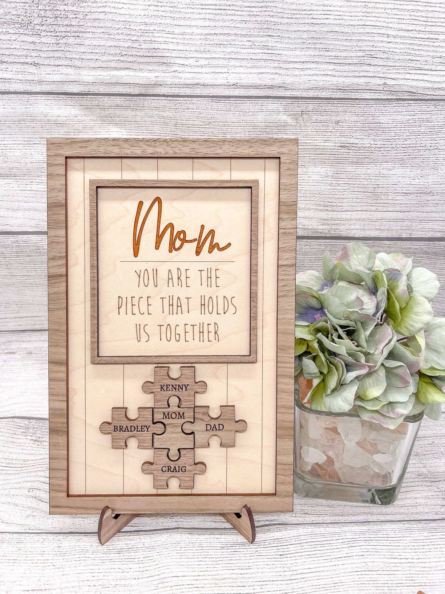 Personalized Mom Puzzle Display