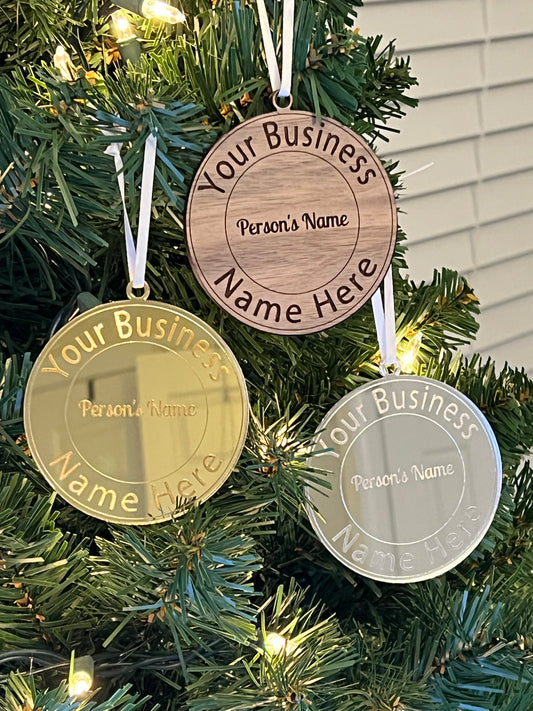 Branded & Personalized Business & Logo Ornaments