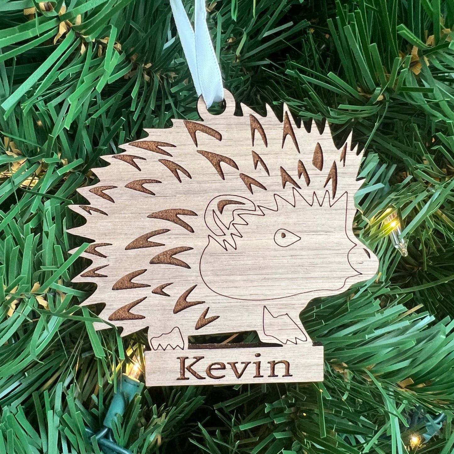 Personalized Hedgehog Ornaments