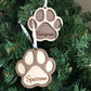 Personalized Pet Ornament / Paw Print Ornament