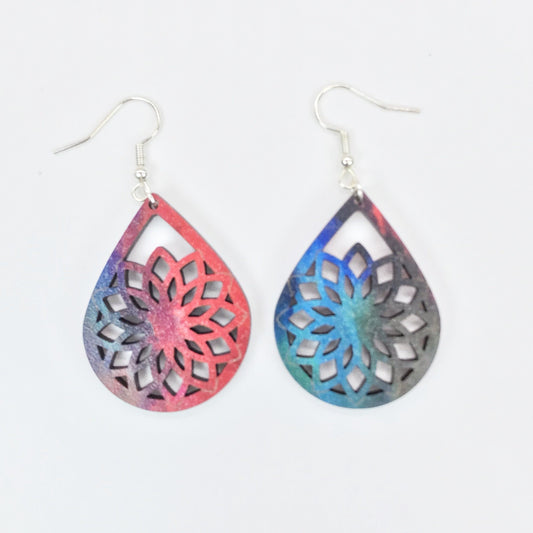 Multi-color Earrings/ Colorful TearDrop Earrings