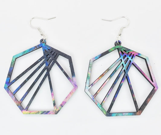 Retro 80’s Patterned Earrings