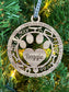 Personalized Dog Ornament / Paw Print Ornament / Memorial Dog Ornament