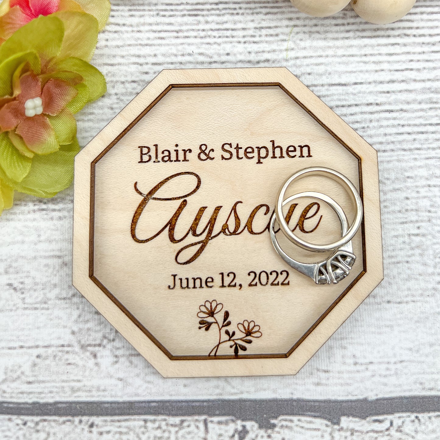 Personalized Ring Tray / Jewelry Dish / Wedding Gift