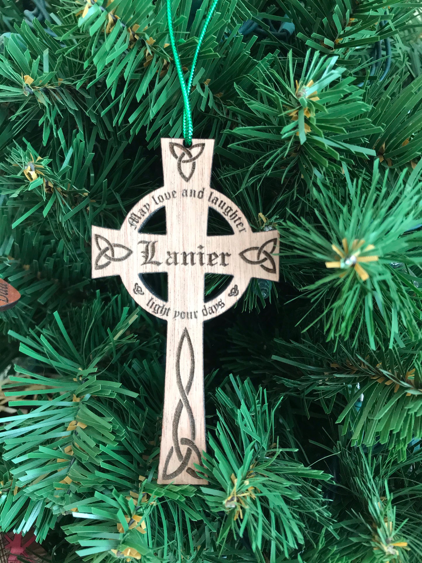 Personalized Cross Ornament