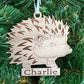 Personalized Hedgehog Ornaments