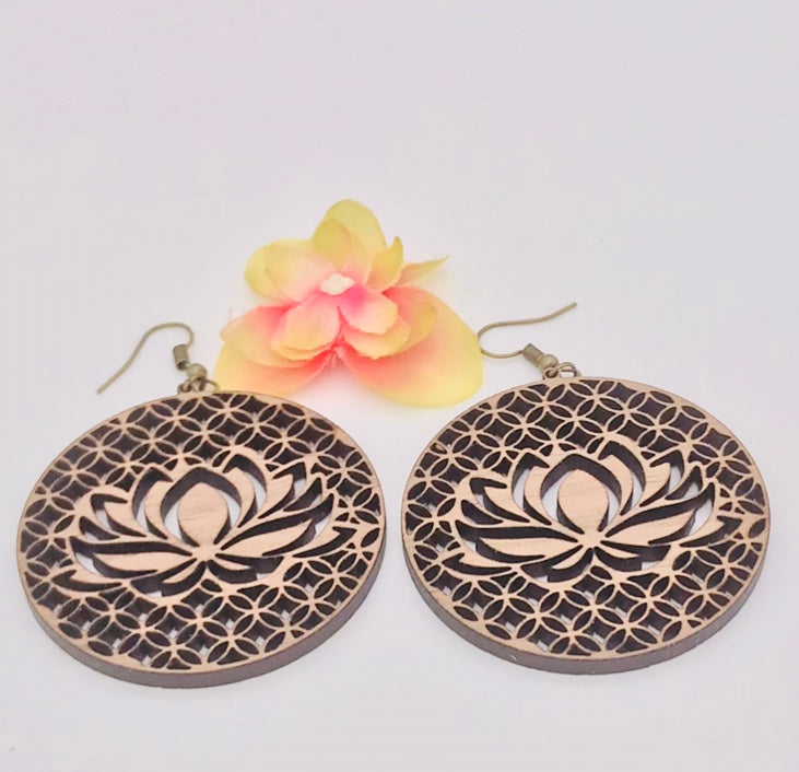 Lotus Flower Earrings