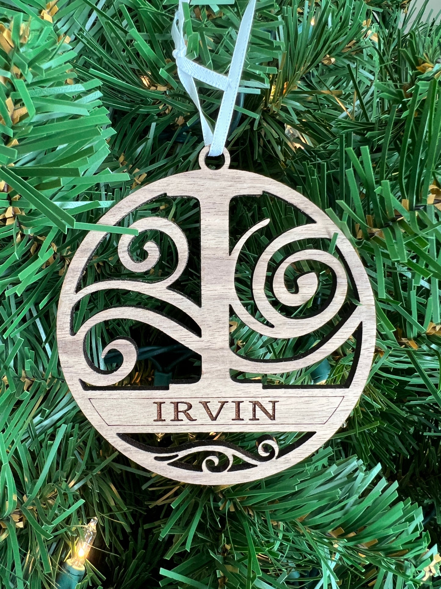 Branded & Personalized Monogram / Family Name Ornament