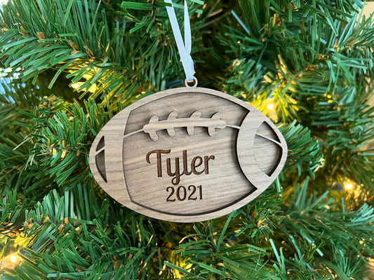 Personalized Football Ornament