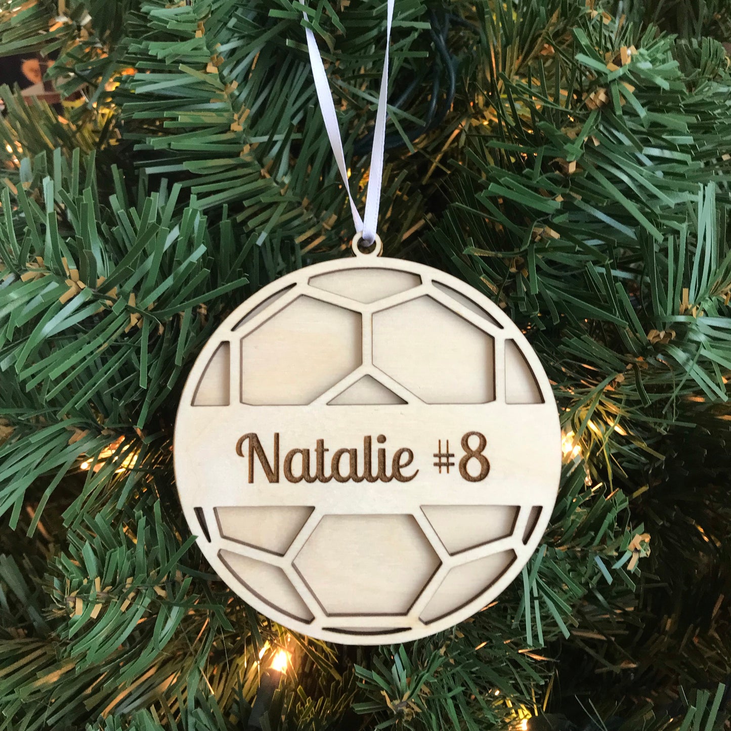 Personalized Soccer Ornament