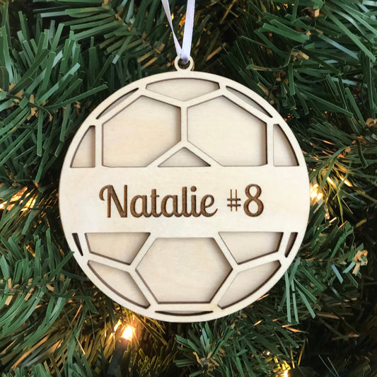 Personalized Soccer Ornament