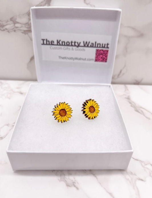 Sunflower Stud Earrings