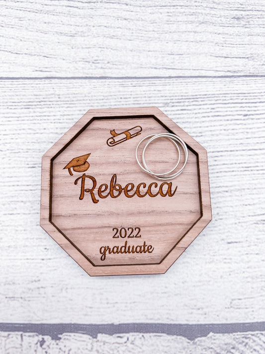 Personalized Ring Tray/ Jewelry Dish/ Trinket Tray/ Graduates