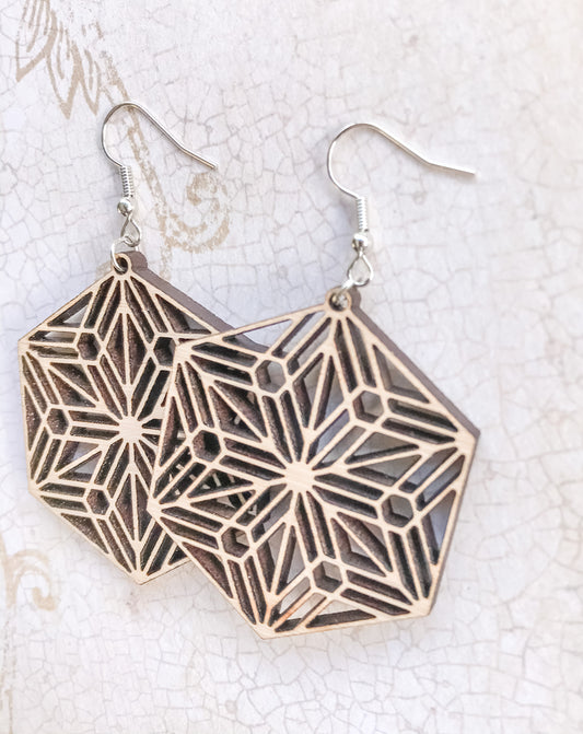 Snowflake Mandala Earrings