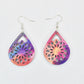 Multi-color Earrings/ Colorful TearDrop Earrings