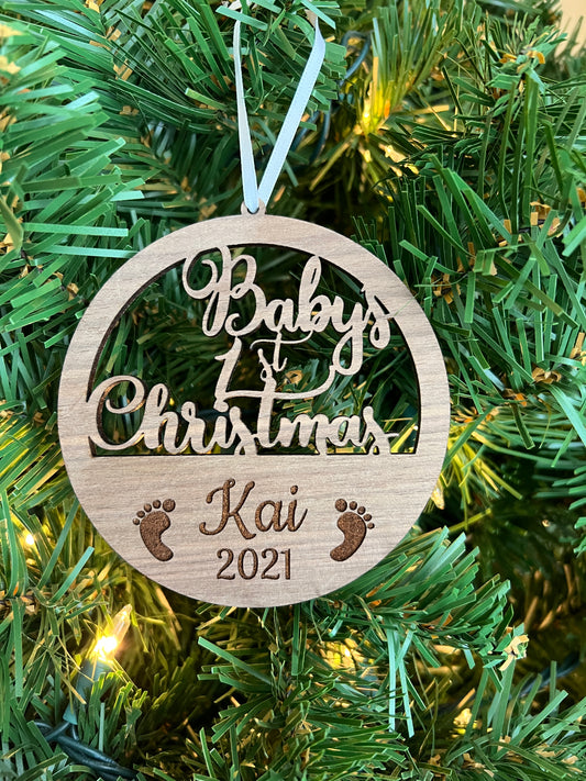 Personalized Baby’s First Christmas Ornament