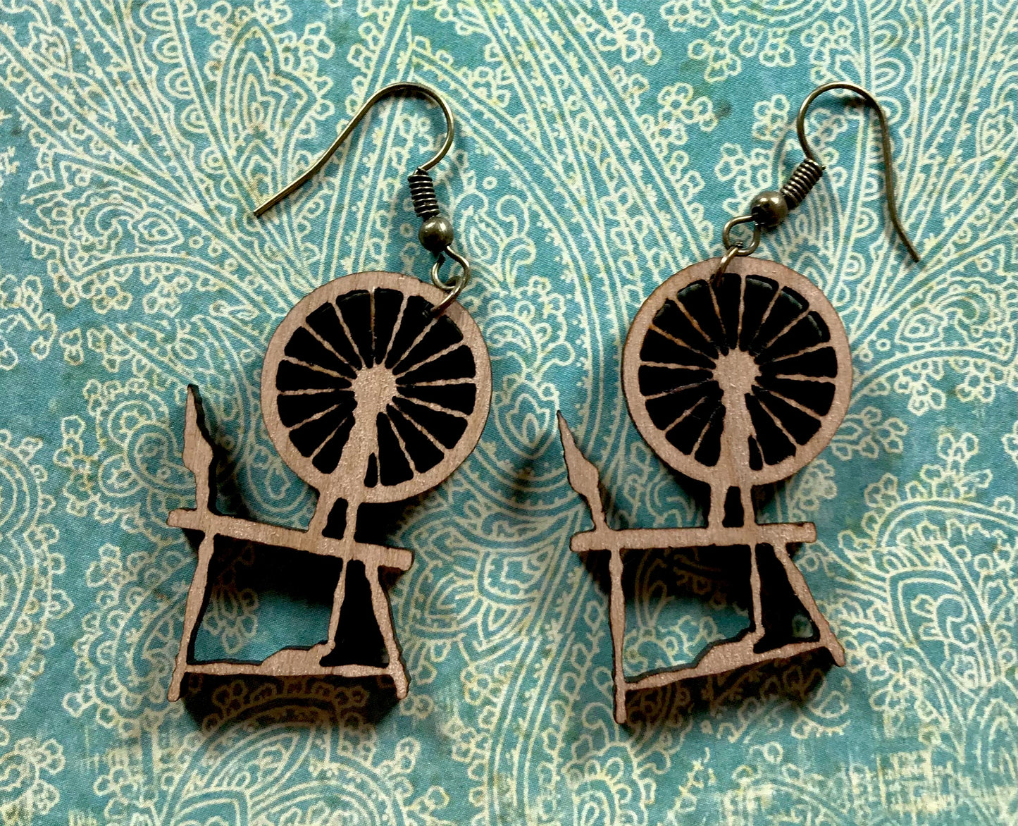 Spinning Wheel Earrings / Sleeping Beauty