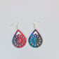 Multi-color Earrings/ Colorful TearDrop Earrings