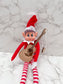 Elf Props / Personalized Bookmark / Guitar Ornament/ Corn Hole Board for Elf / Selfie Wood Phone Prop