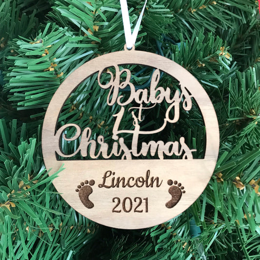 Personalized Baby’s First Christmas Ornament