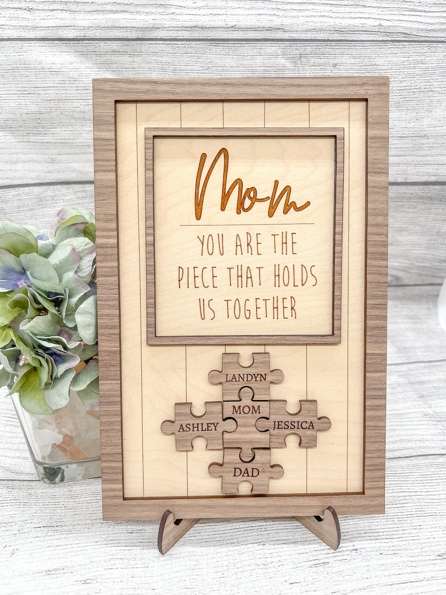 Personalized Mom Puzzle Display