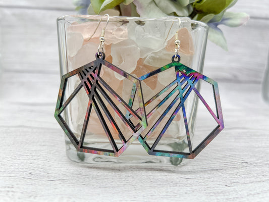 Retro 80’s Patterned Earrings