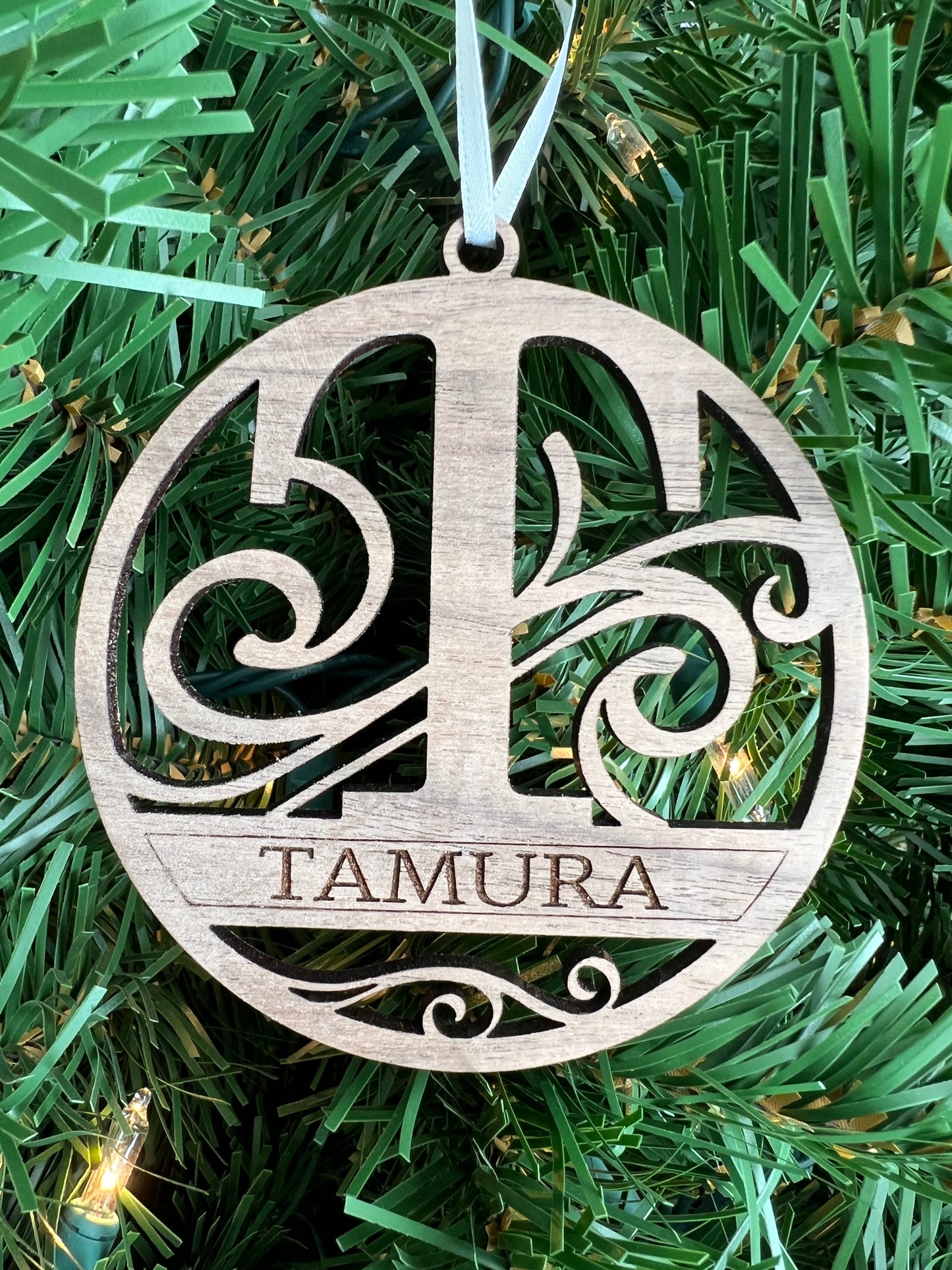 Branded & Personalized Monogram / Family Name Ornament