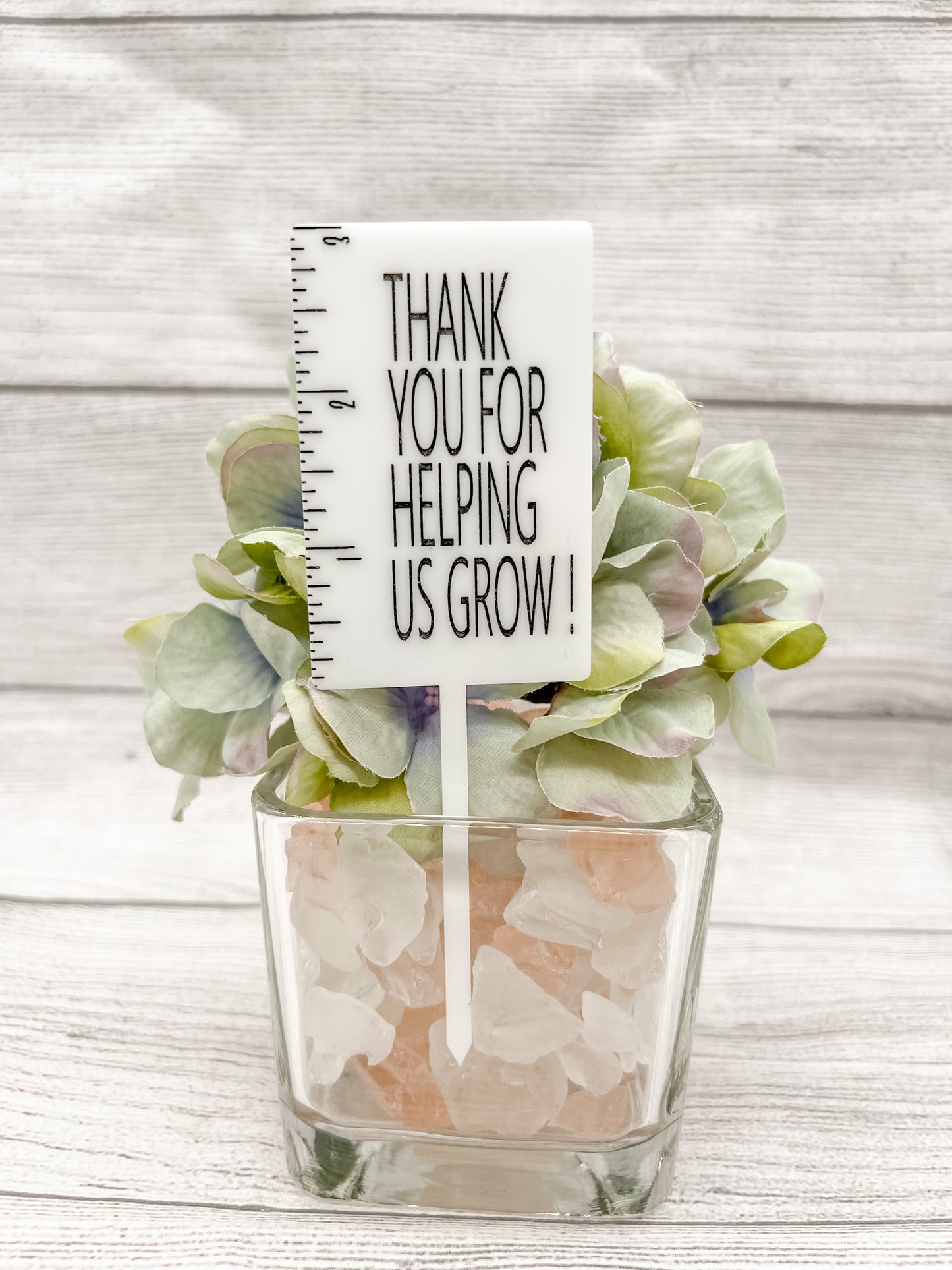 Thank you for helping me grow plant stake / Teacher Appreciation Gift / Mother's Day / Father's Day