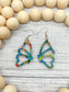 Multi-color Butterfly Earrings