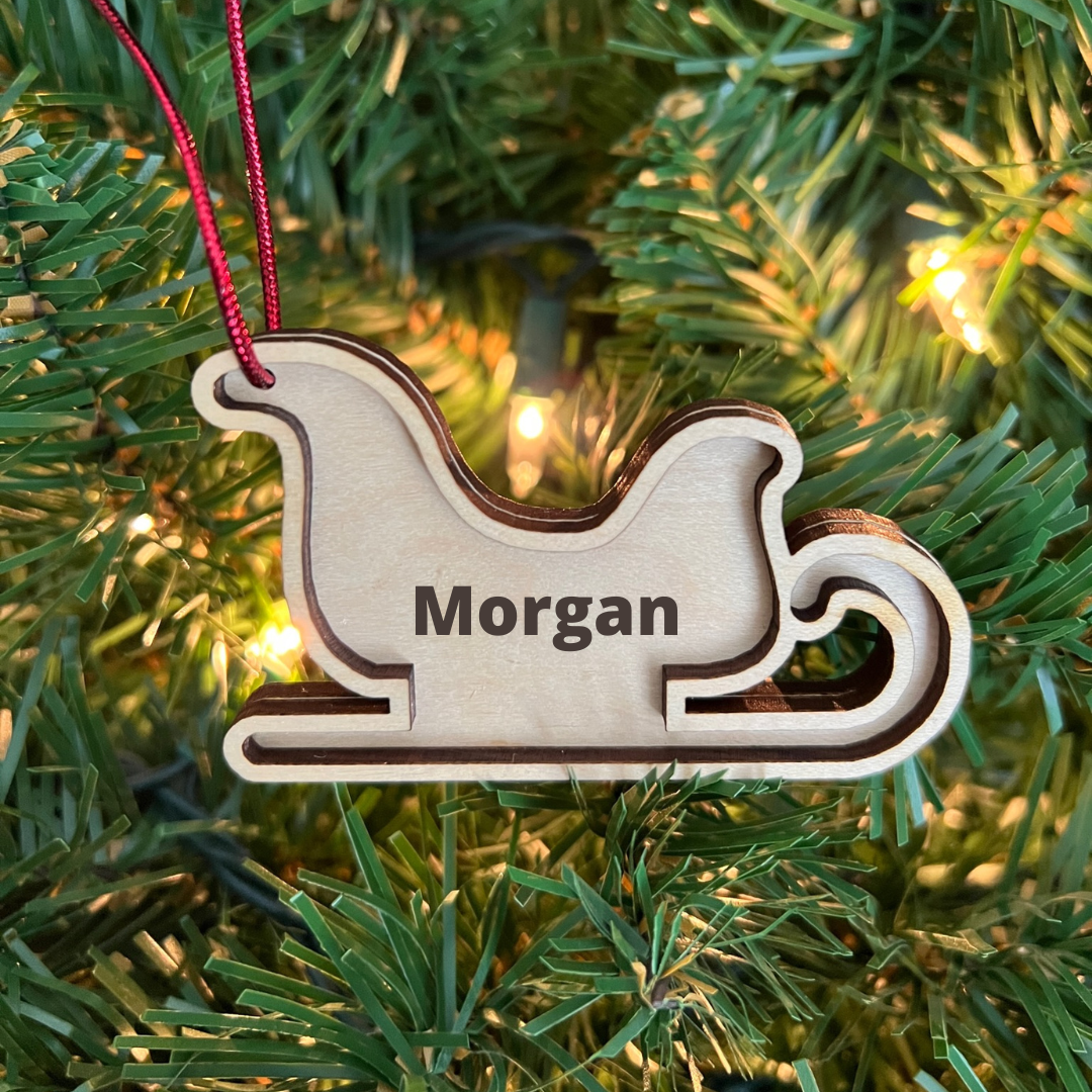 Personalized Sleigh Ornament