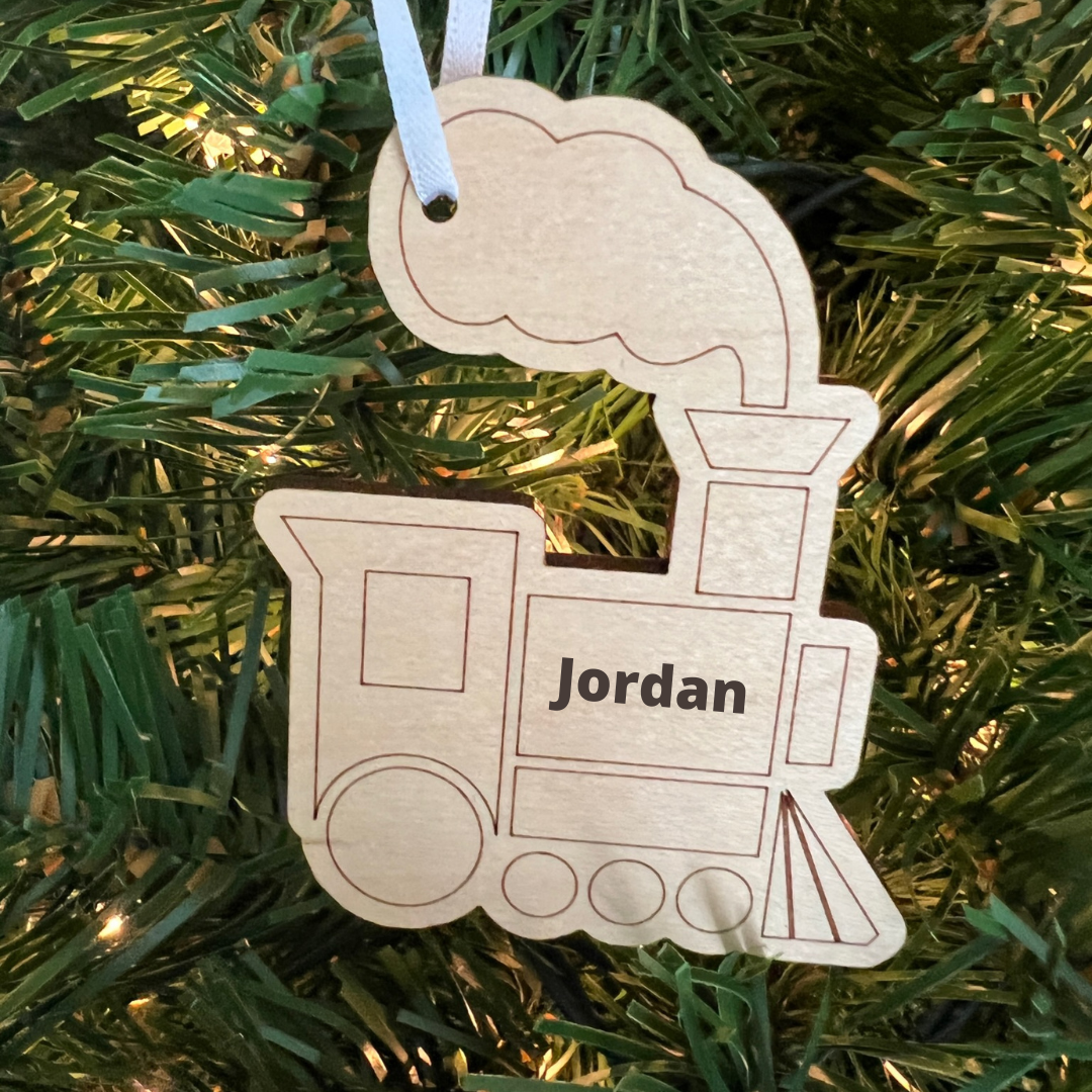 Personalized Train Ornament