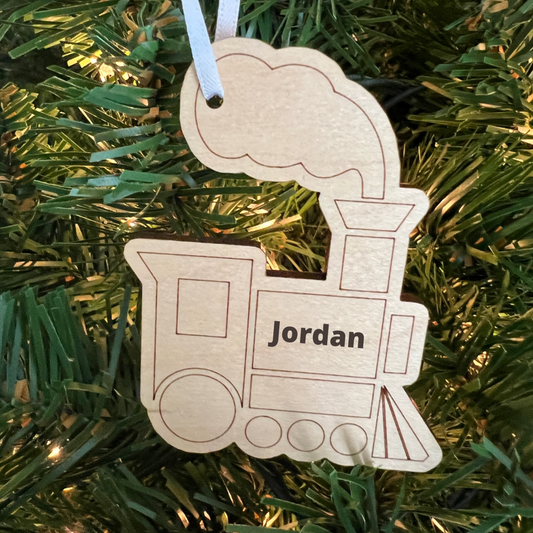 Personalized Train Ornament