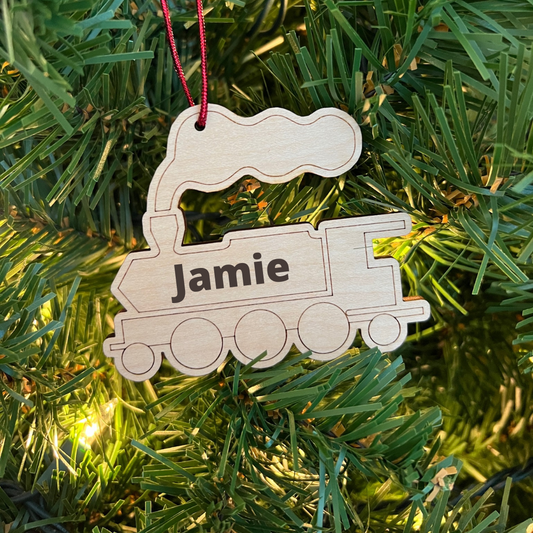 Personalized Train Ornament