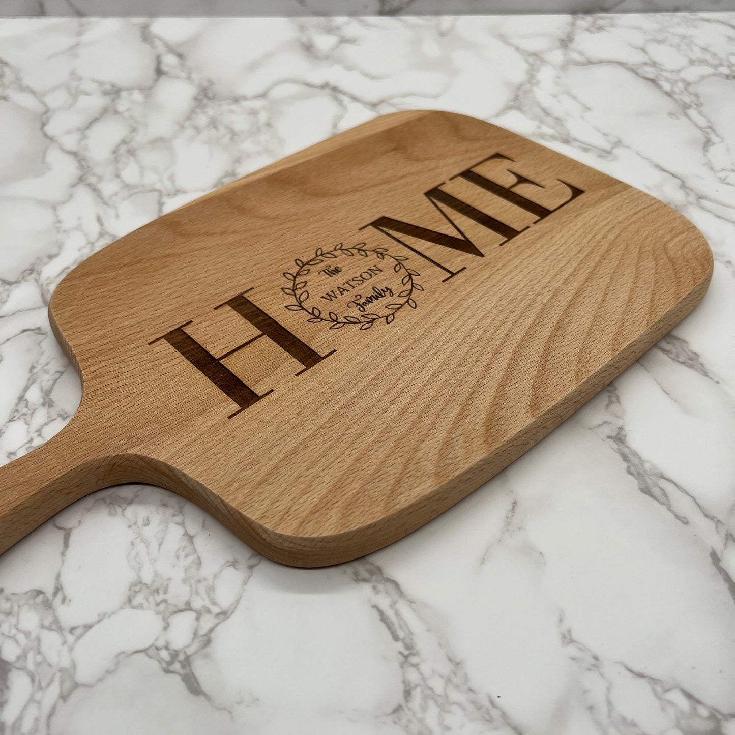 Personalized Cutting Boards and Charcuterie - B-6: 7.75" x 13" Beechwood